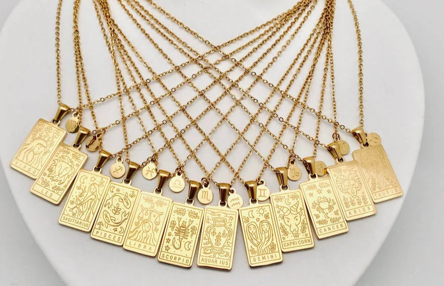 Scorpio Zodiac Sign Tarot Necklace